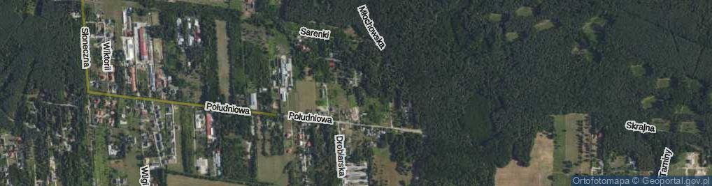 Zdjęcie satelitarne Leśne Echa ul.