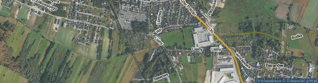 Zdjęcie satelitarne Lisiny ul.