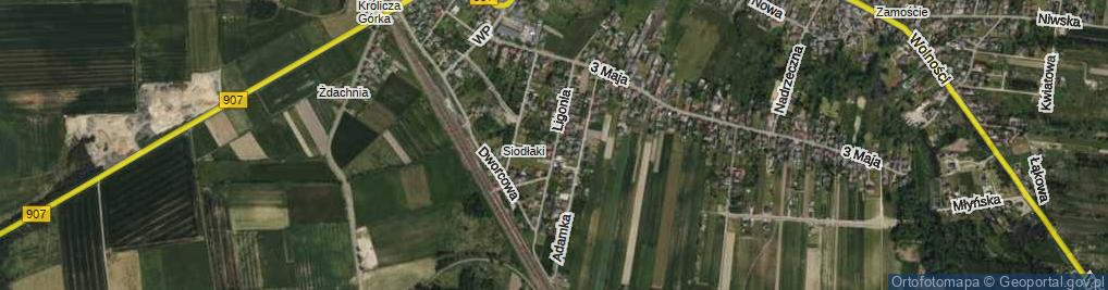Zdjęcie satelitarne Ligonia ul.