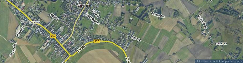 Zdjęcie satelitarne Ligonia ul.