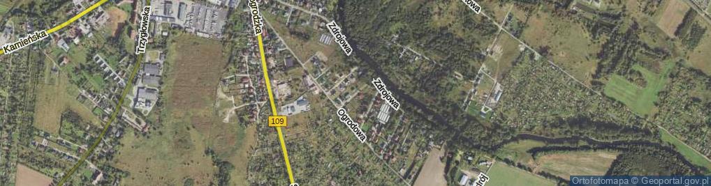 Zdjęcie satelitarne Liliowa ul.