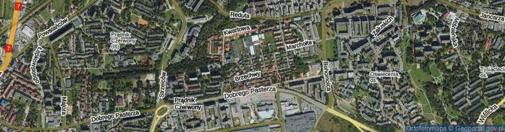 Zdjęcie satelitarne Liryczna ul.