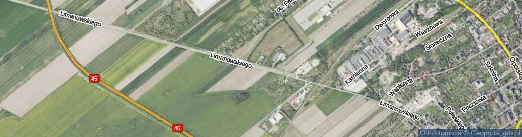 Zdjęcie satelitarne Limanowskiego Bolesława ul.