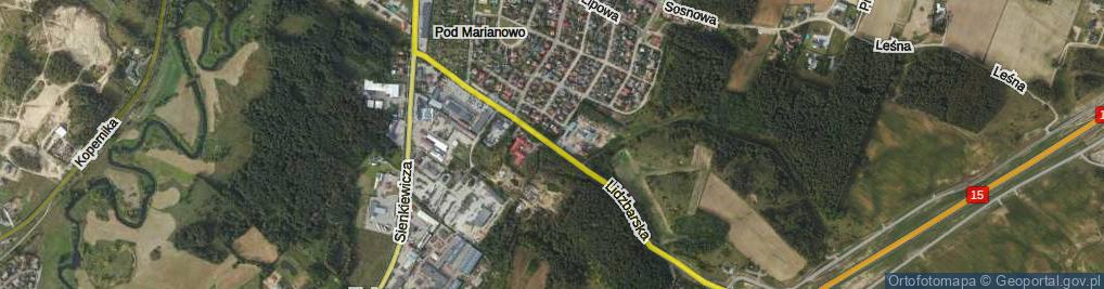 Zdjęcie satelitarne Lidzbarska ul.