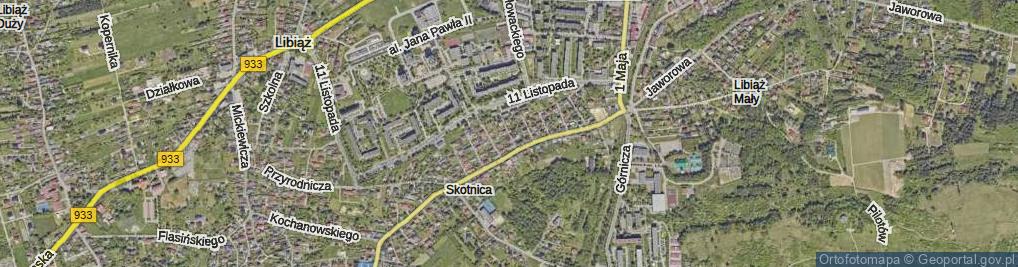 Zdjęcie satelitarne Liliowa ul.