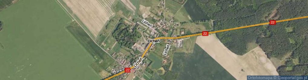 Zdjęcie satelitarne Licheń ul.