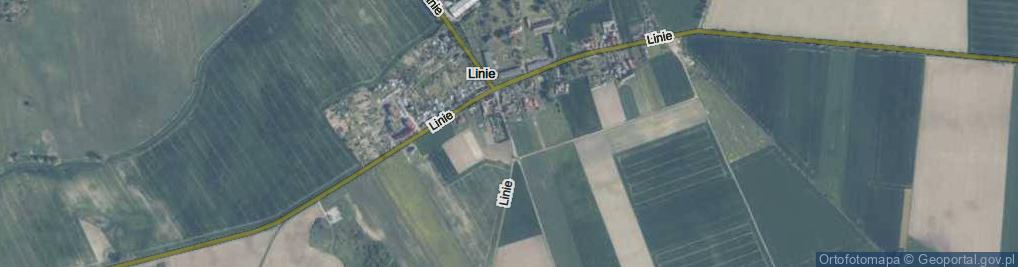 Zdjęcie satelitarne Linie ul.