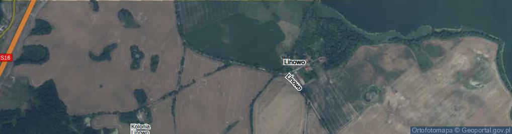 Zdjęcie satelitarne Linowo ul.
