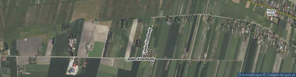 Zdjęcie satelitarne Lipsko-Kosobudy ul.
