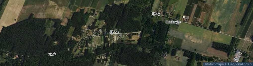 Zdjęcie satelitarne Lisna ul.