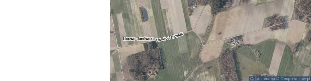 Zdjęcie satelitarne Lisowo-Janówek ul.