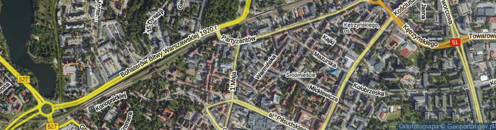 Zdjęcie satelitarne Linki Bogumiła ul.