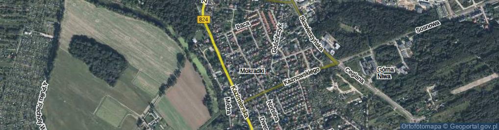 Zdjęcie satelitarne Lipowa ul.