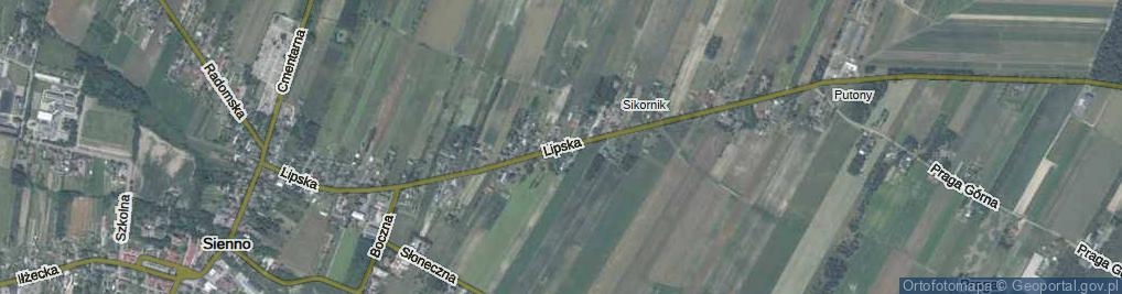 Zdjęcie satelitarne Lipska ul.