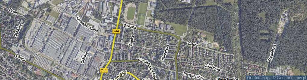 Zdjęcie satelitarne Licealna ul.