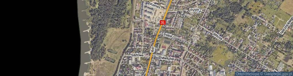 Zdjęcie satelitarne Liliowa ul.