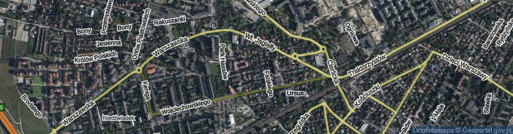 Zdjęcie satelitarne Lipiec Reymontowskich ul.