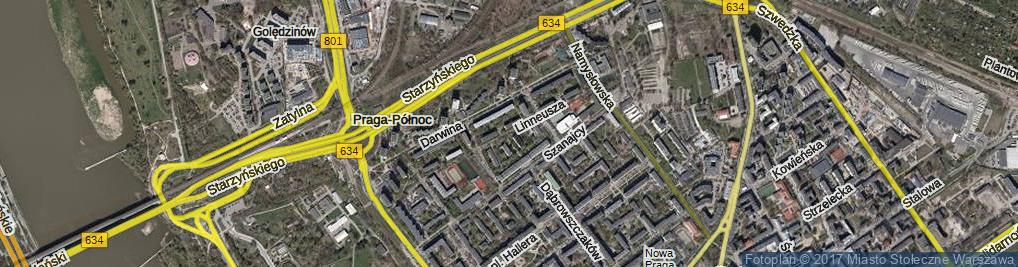 Zdjęcie satelitarne Linneusza Karola ul.