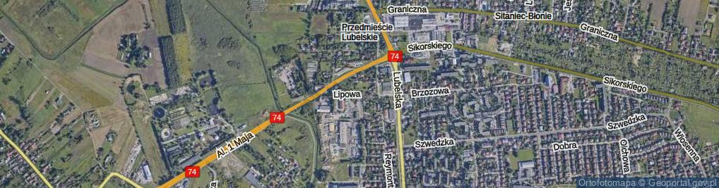Zdjęcie satelitarne Lipowa ul.