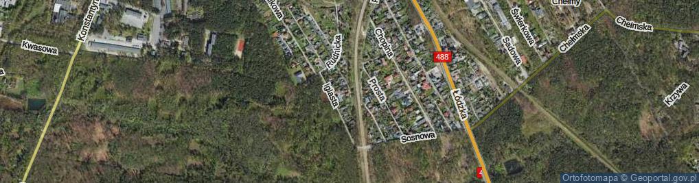 Zdjęcie satelitarne Lisia ul.