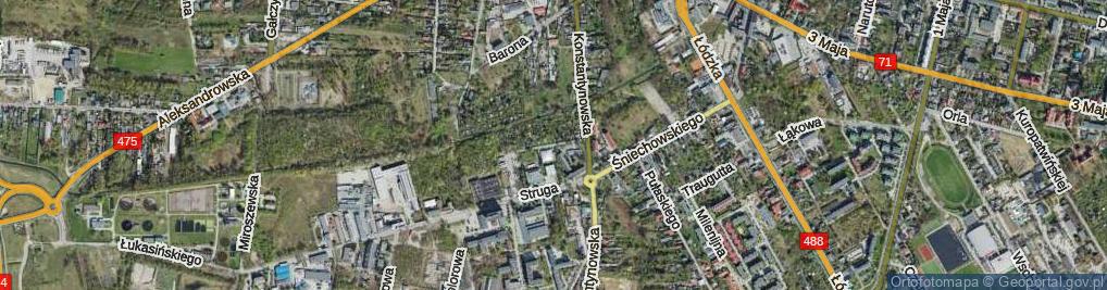 Zdjęcie satelitarne Lisieckiego Władysława ul.
