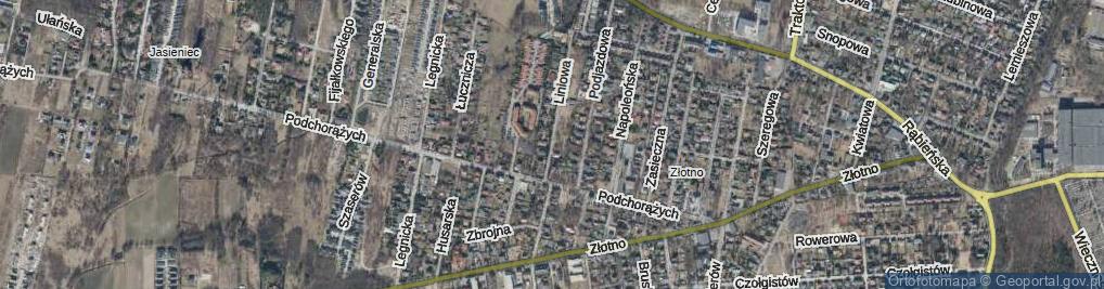 Zdjęcie satelitarne Liniowa ul.