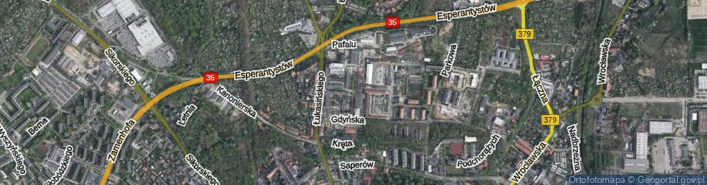 Zdjęcie satelitarne Licznikowa ul.