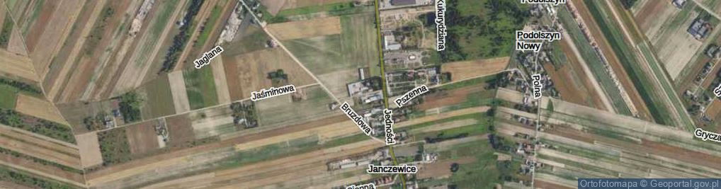 Zdjęcie satelitarne Lniana ul.