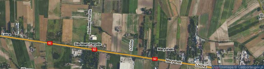 Zdjęcie satelitarne Łódzka ul.