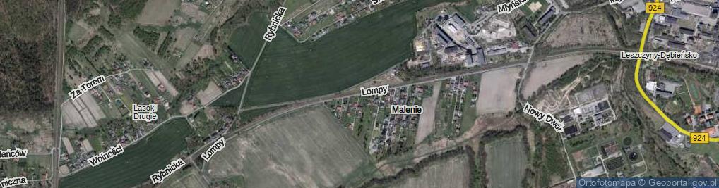 Zdjęcie satelitarne Lompy Józefa ul.