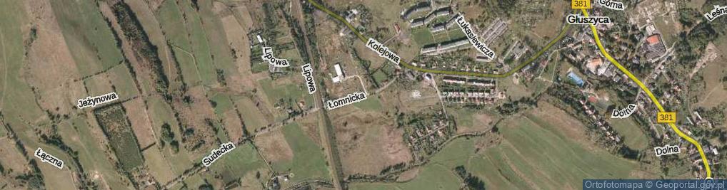 Zdjęcie satelitarne Łomnicka ul.