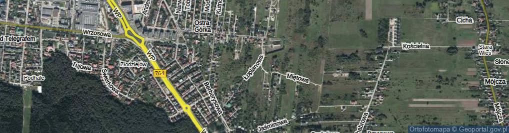 Zdjęcie satelitarne Łopianowa ul.