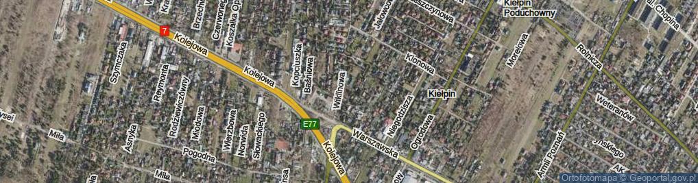 Zdjęcie satelitarne Lokajskiego Eugeniusza ul.