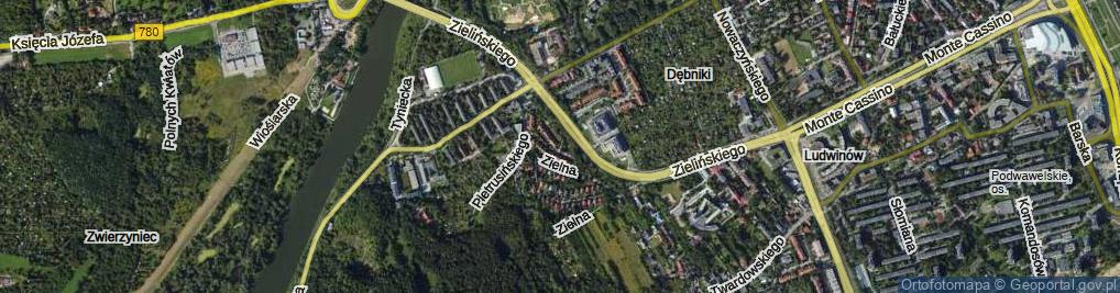 Zdjęcie satelitarne Łosiówka ul.