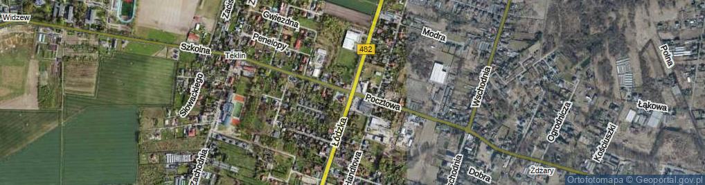 Zdjęcie satelitarne Łódzka ul.