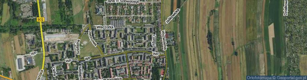 Zdjęcie satelitarne Lompy Józefa ul.