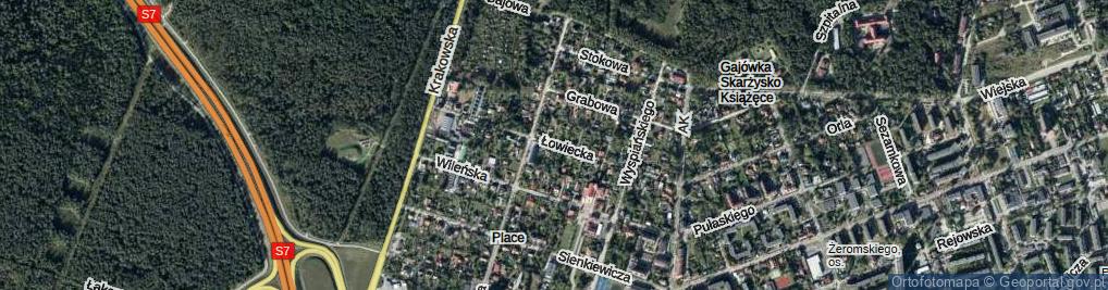Zdjęcie satelitarne Łowiecka ul.