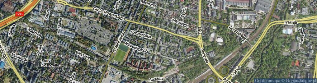 Zdjęcie satelitarne Lotników ul.