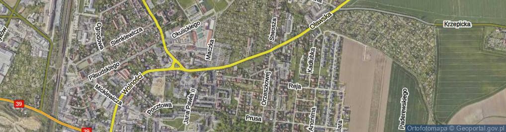 Zdjęcie satelitarne Łozińskiego Władysława ul.