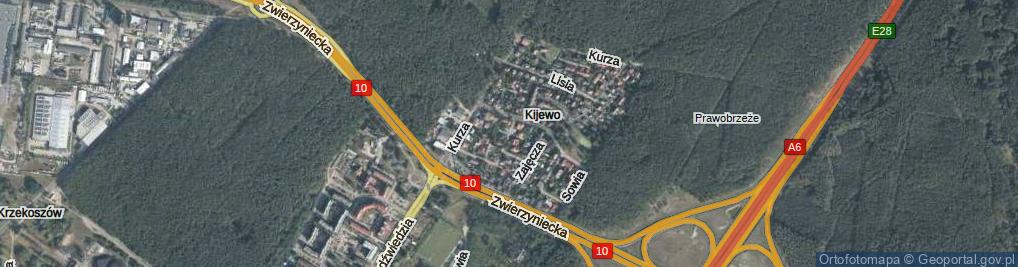 Zdjęcie satelitarne Łosiowa ul.