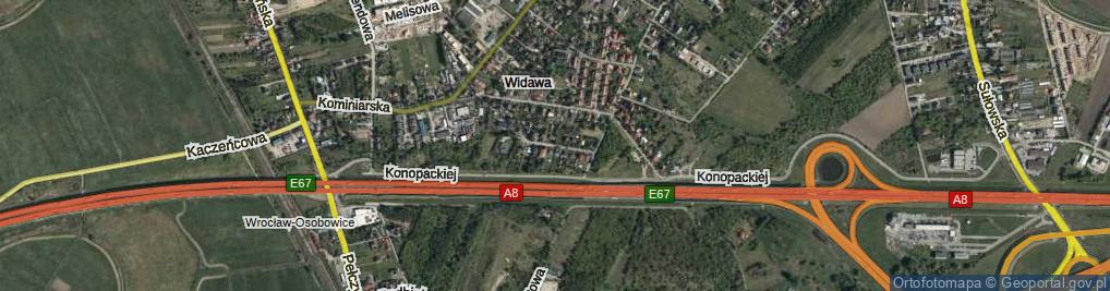 Zdjęcie satelitarne Łopianowa ul.