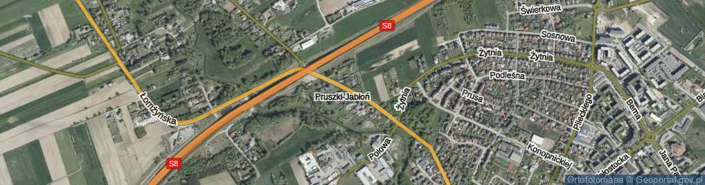 Zdjęcie satelitarne Łomżyńska ul.