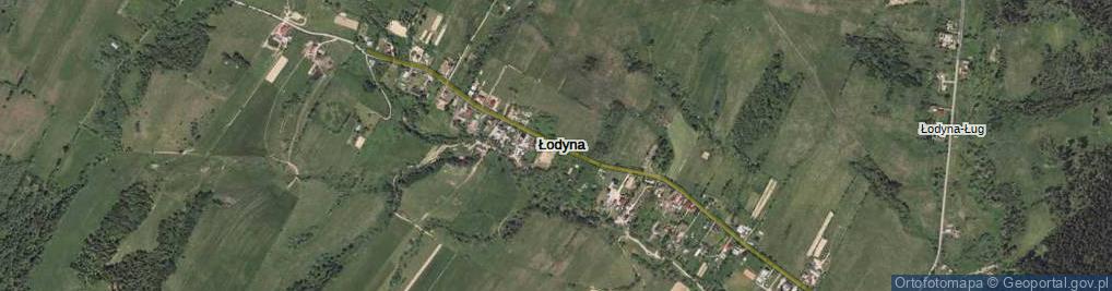 Zdjęcie satelitarne Łodyna ul.