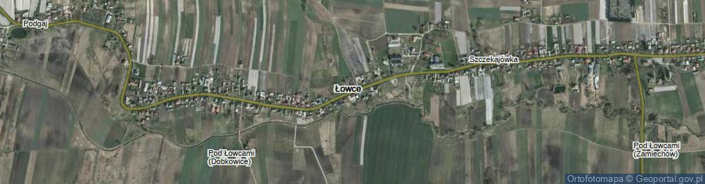 Zdjęcie satelitarne Łowce ul.