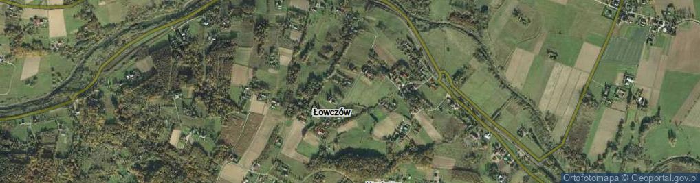 Zdjęcie satelitarne Łowczów ul.
