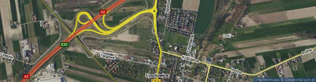 Zdjęcie satelitarne Łowicka ul.