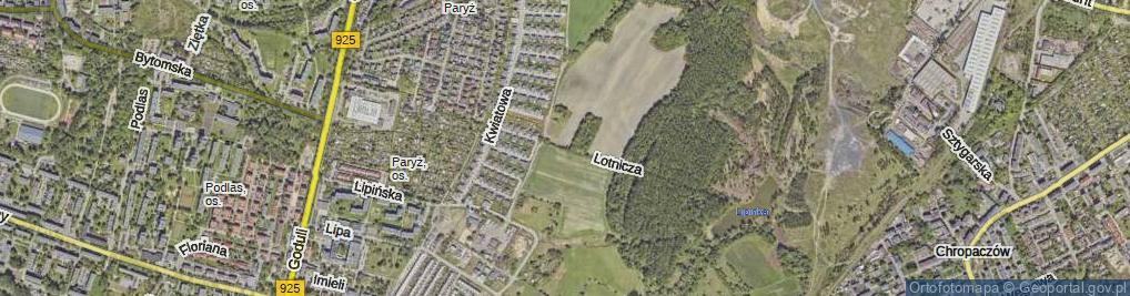 Zdjęcie satelitarne Lotnicza ul.