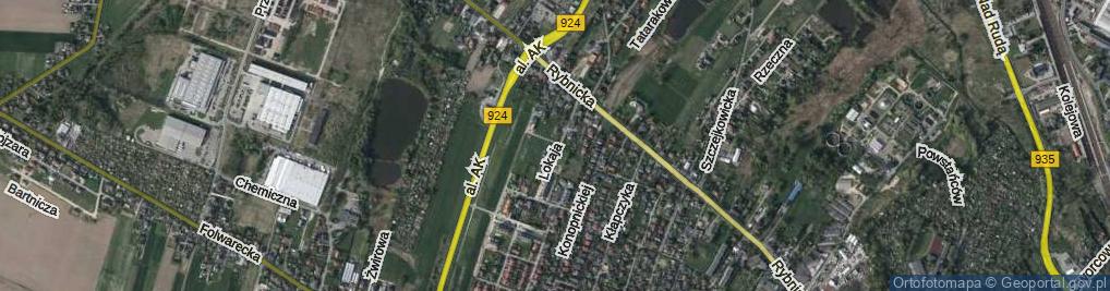 Zdjęcie satelitarne Lokaja Pawła ul.