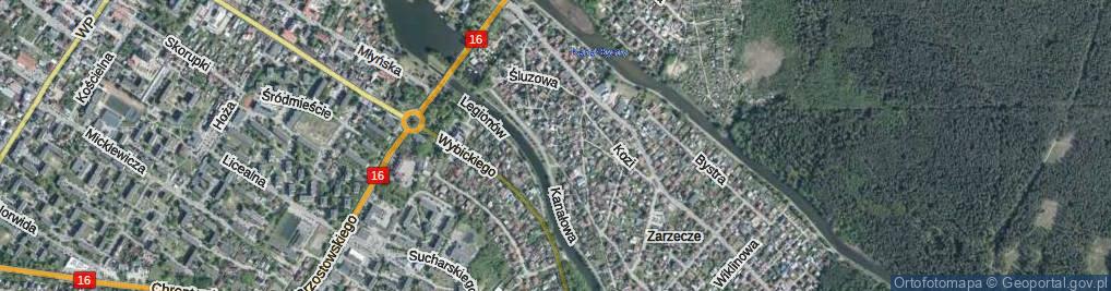 Zdjęcie satelitarne Ludowa ul.