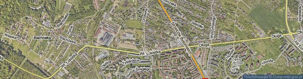 Zdjęcie satelitarne Łukowa ul.